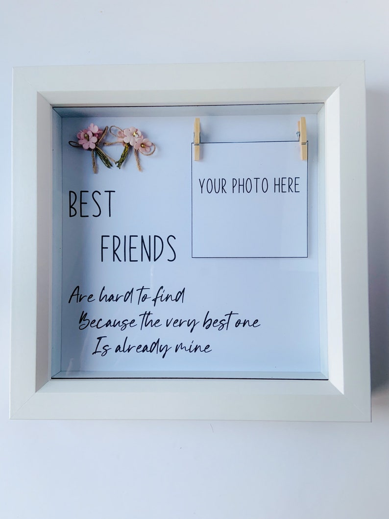 Best Friends Photo Frame Box Frame Gift for Friend Best Etsy UK