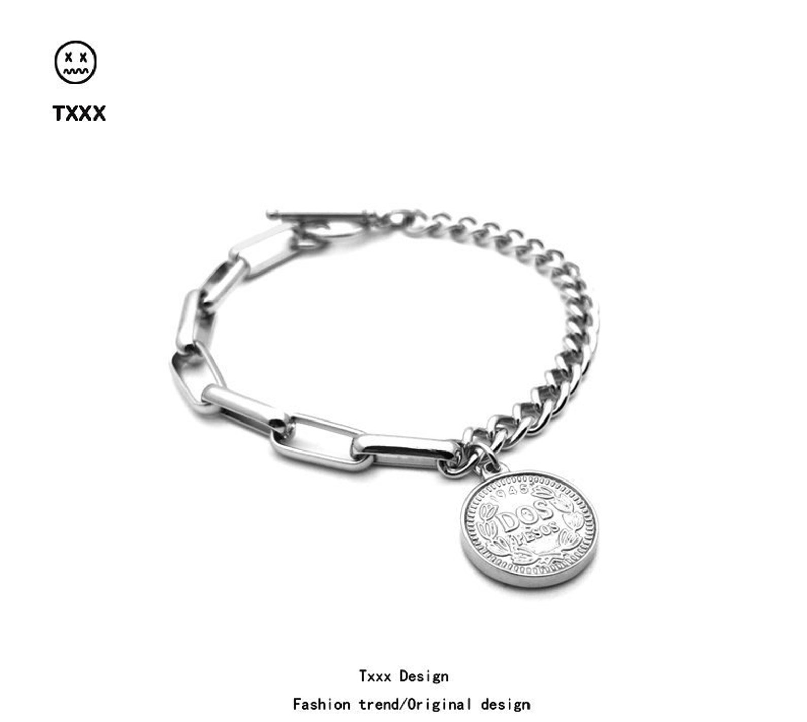 Chain Link Charm Bracelet Etsy