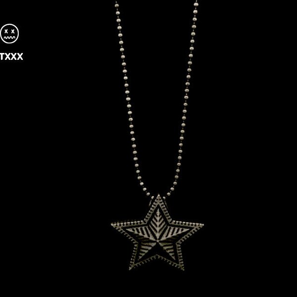 Native American Star Pendant Chain Necklace