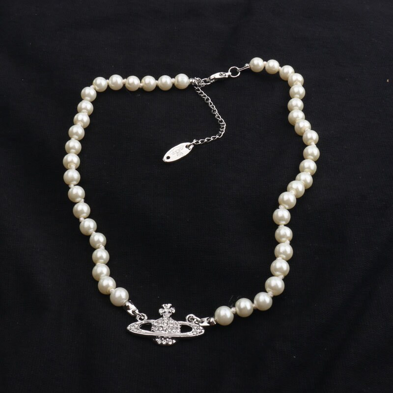 Pearl Orbit Planet Choker Chain 