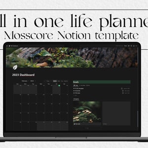 Cottagecore Notion Template, Dark Mode Ultimate Life Planner | Aesthetic Notion , ADHD Planner & Life Organizer