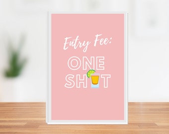 Cuota de inscripción: One Shot, cartel imprimible