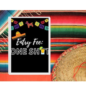 Cuota de inscripción: One Shot - Cinco de Mayo - Cartel imprimible