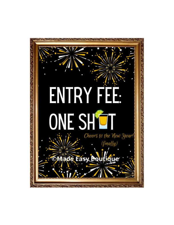 Entry Fee One Shot Sign Printable Printable Word Searches