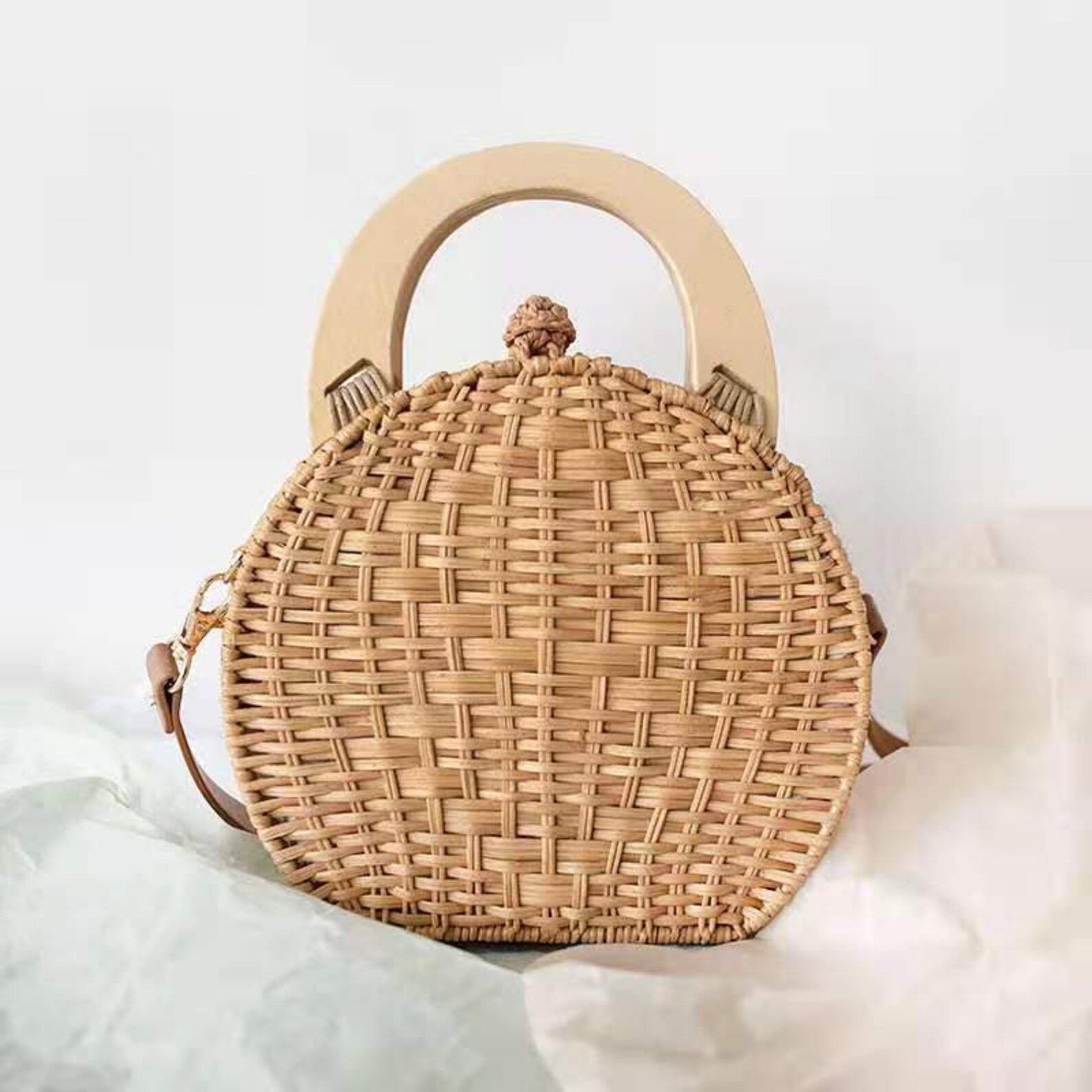 Bamboo bag Bamboo Purse Bamboo Basket Bag Beach bag Etsy