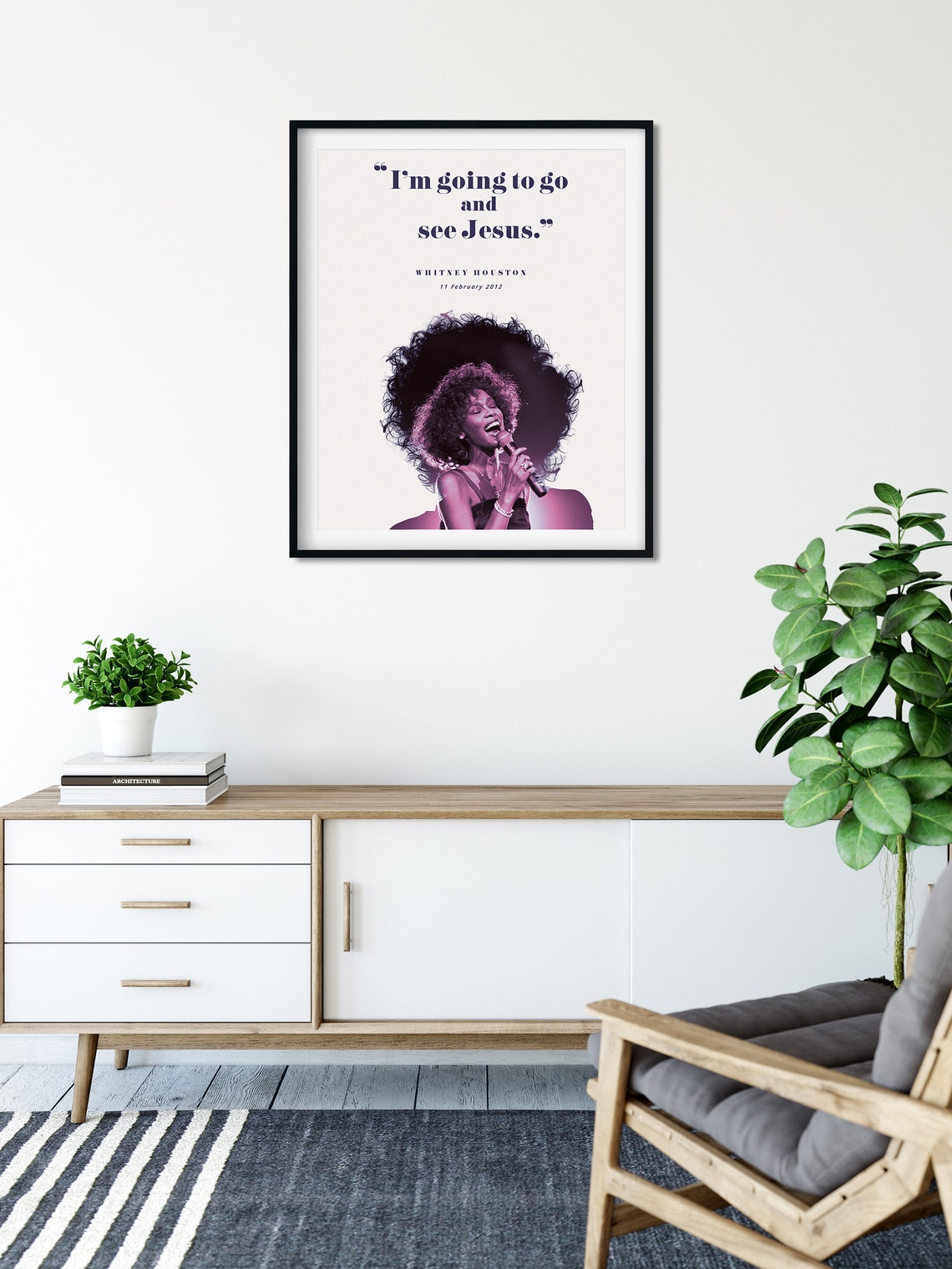 Whitney Houston s Last Word Simple Word Art Etsy