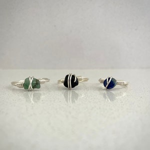 Crystal Ring, Custom Dainty Crystal Wire Wrapped Rings, Unique Gemstone Rings, Rings for Women, Ring, Rings image 8