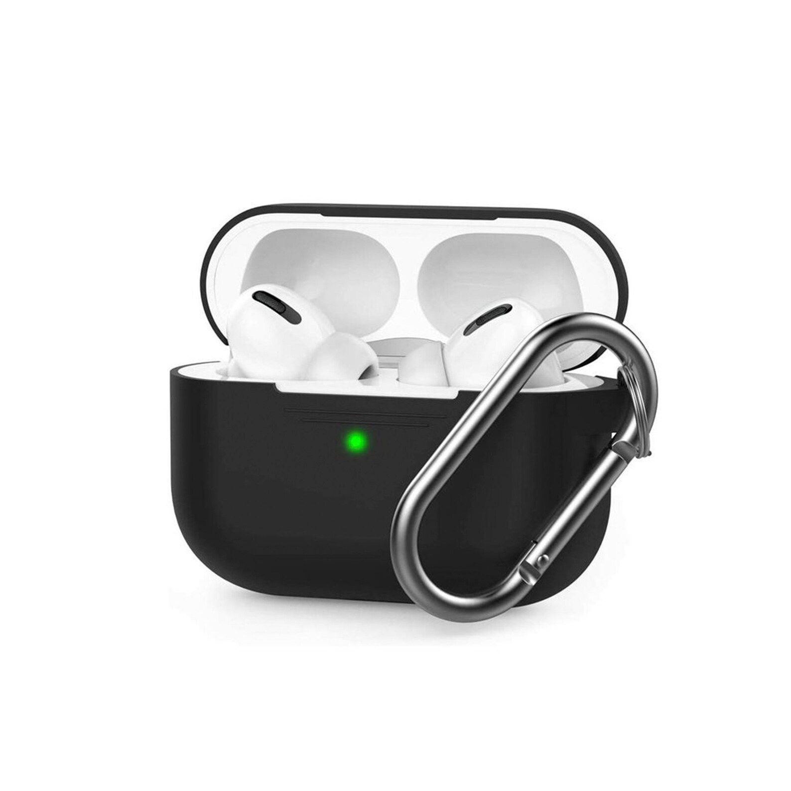 Airpod Pro Black Silicone Case Cover with Carabiner Etsy