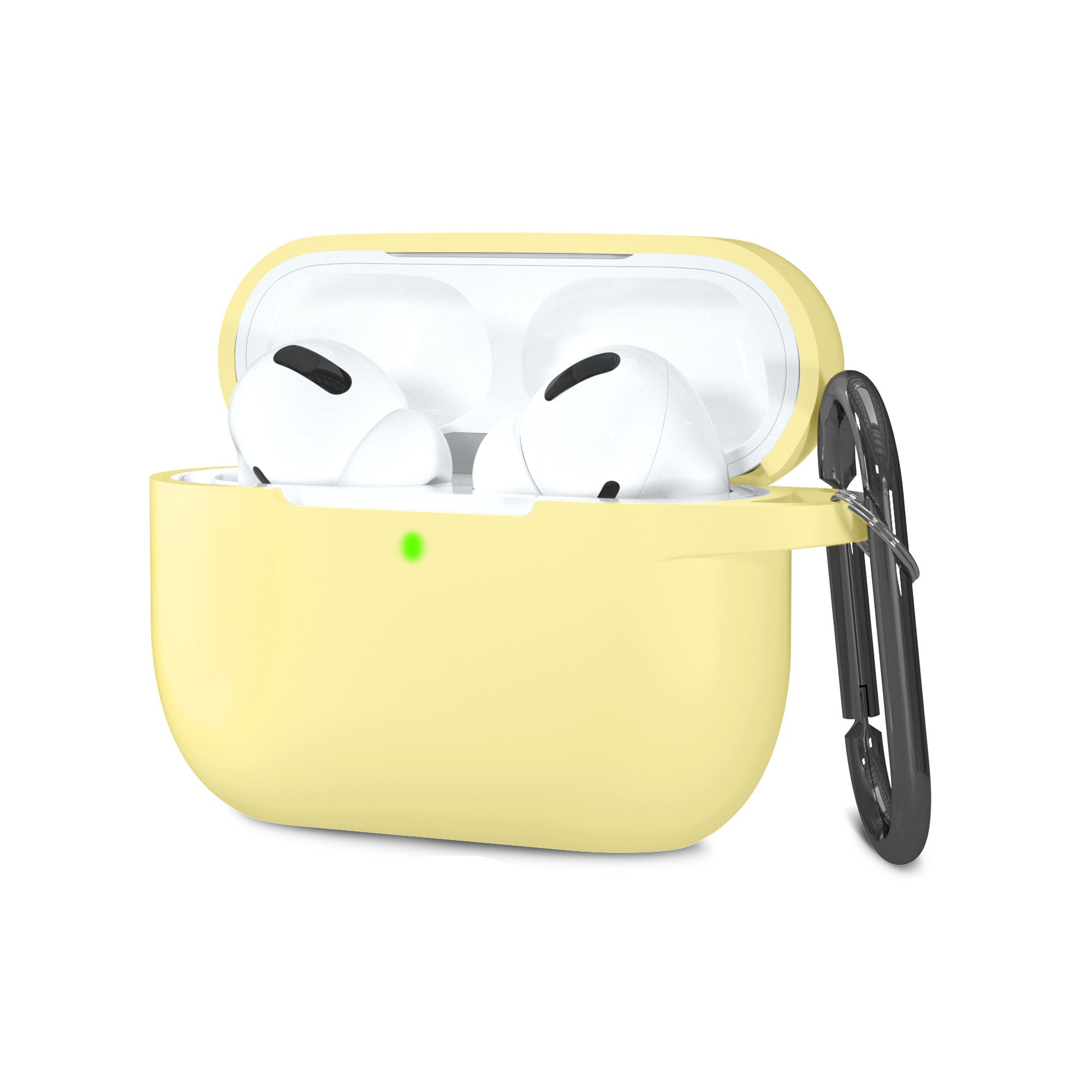 Apple Airpod Pro Light Yellow Silicone Case Cover Etsy