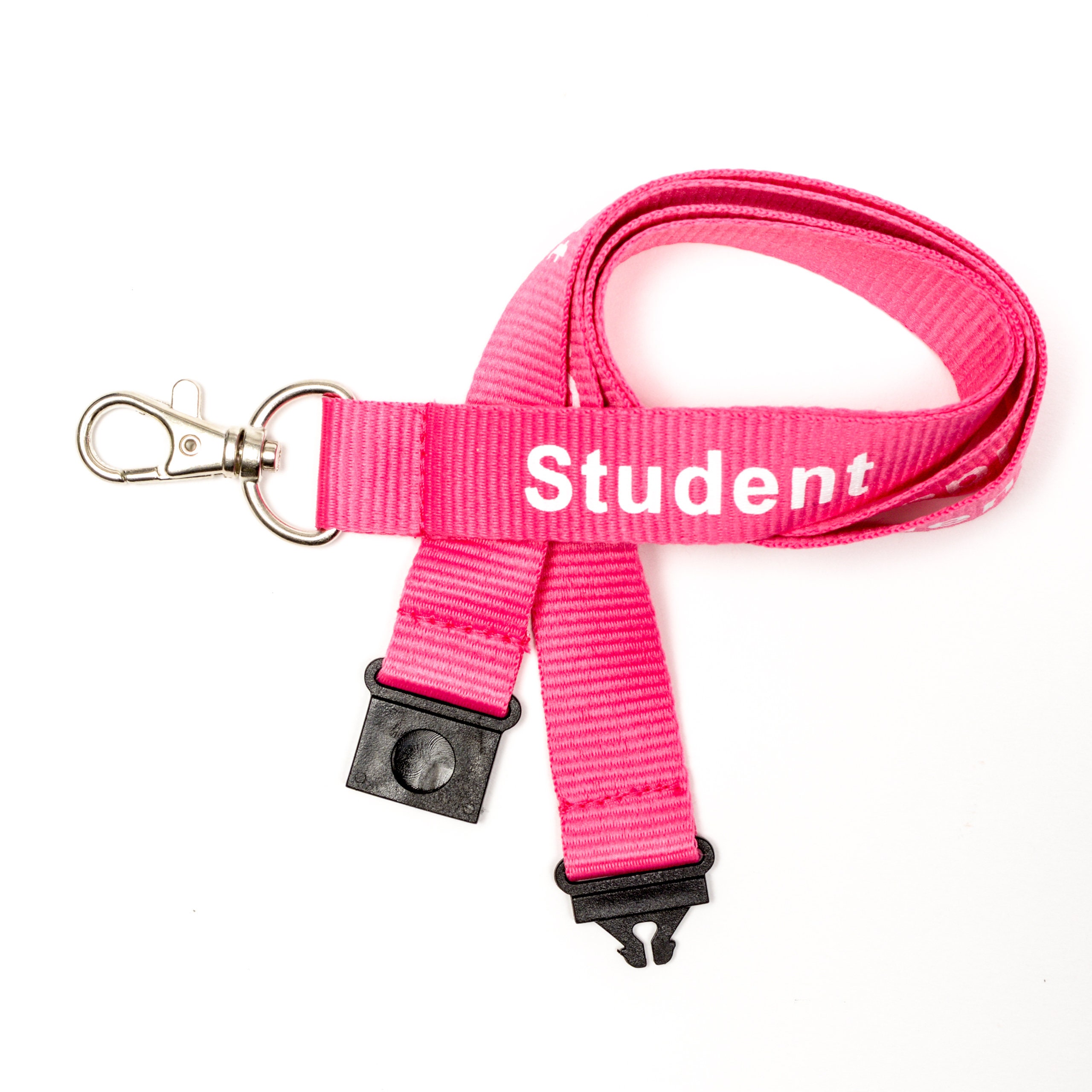 20mm Pink Student Lanyard with Safety breakaway Pink Single | Etsy