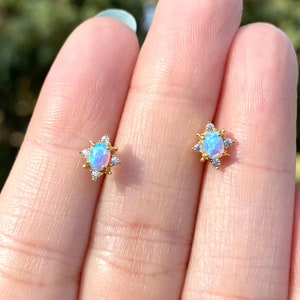 Children's opal earrings store