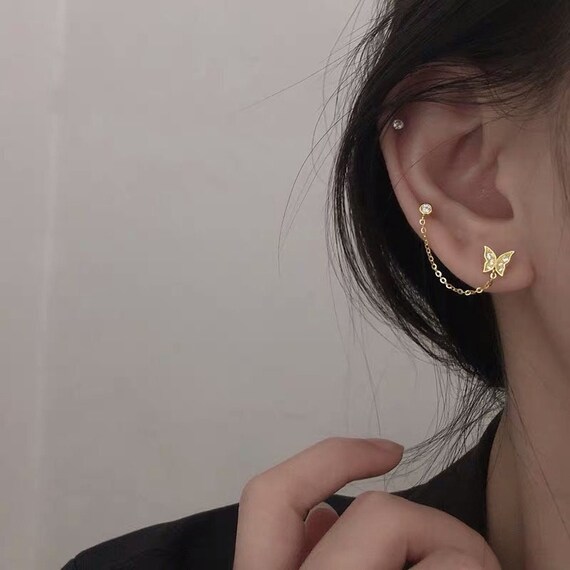 2 piece on sale butterfly earrings