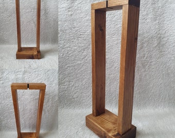 Wind Chime Display Stand for a single Bamboo Chime, simple and elegant. Handmade in the Cotswolds, UK