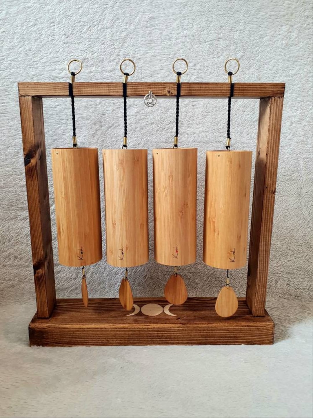 Koshi Wind Chime Stand Handmade in the Cotswolds UK. Revised Etsy UK