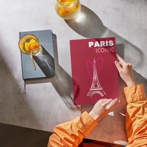 Paris Travel Photo Album Canva Template: Elegant Coffee Table Book