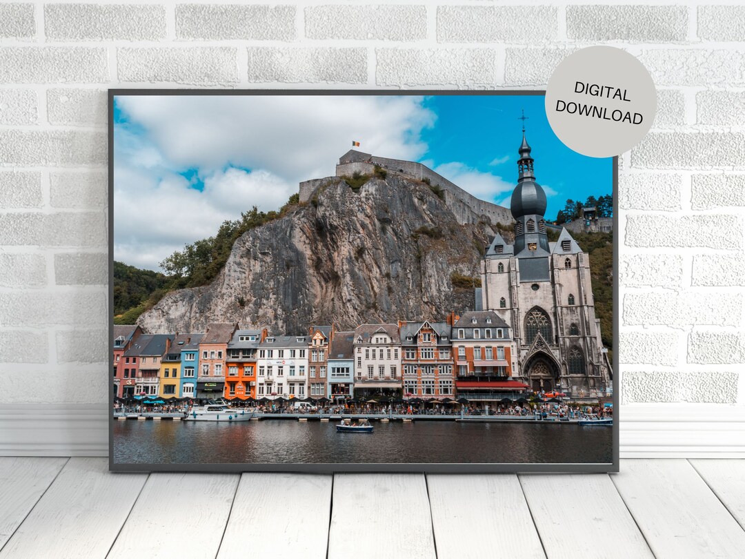 Dinant Belgium Photography Print: Wallonia Village Art (digital ...