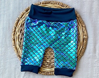 Mermaid Baby Leggings / Newborn Outfit / Baby Shower Gift / Baby Pants / Baby Clothing