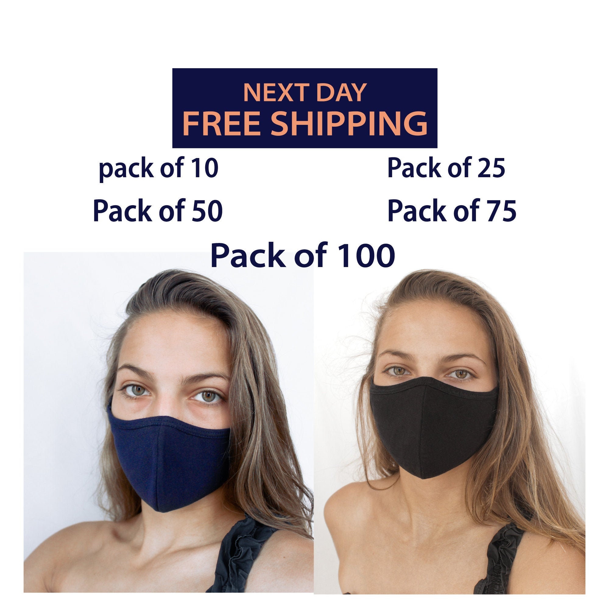 BULK FACE MASK cotton Washable and reusable bulk face mask Etsy