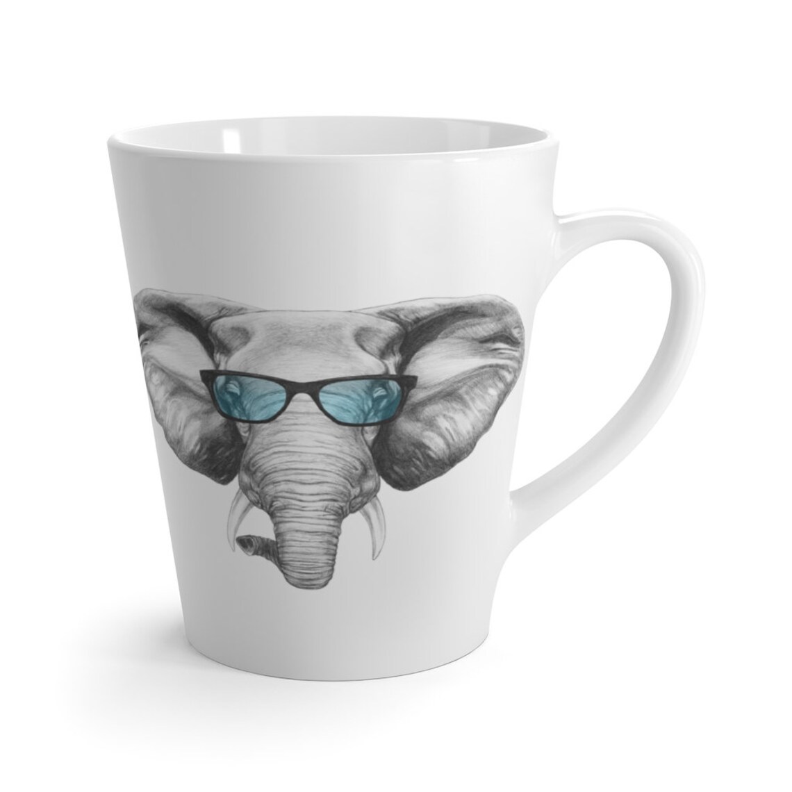 Elephant Mug With Shades Etsy