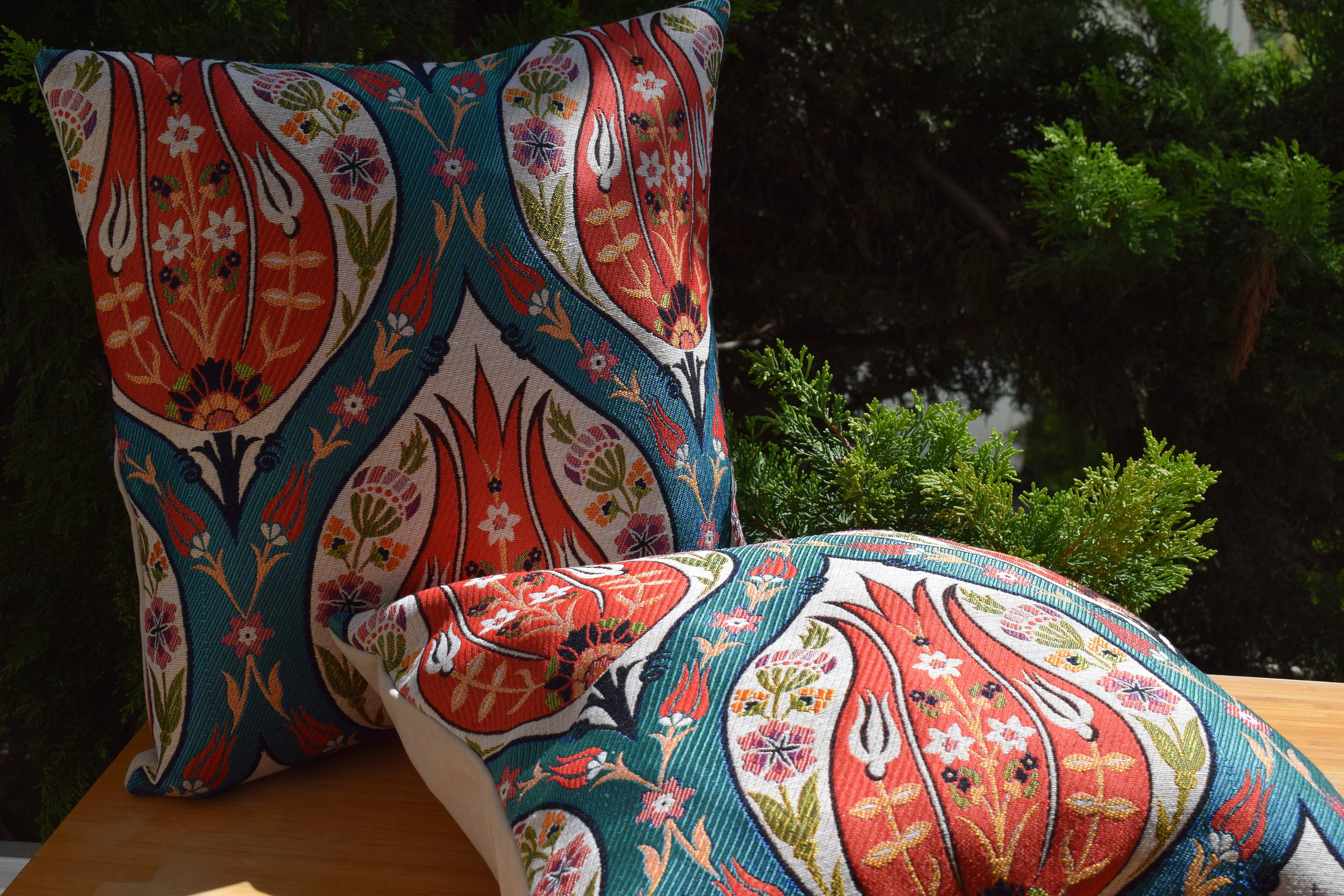 Housse d'oreiller Turkish Tulip Design, Tulip Design Runner