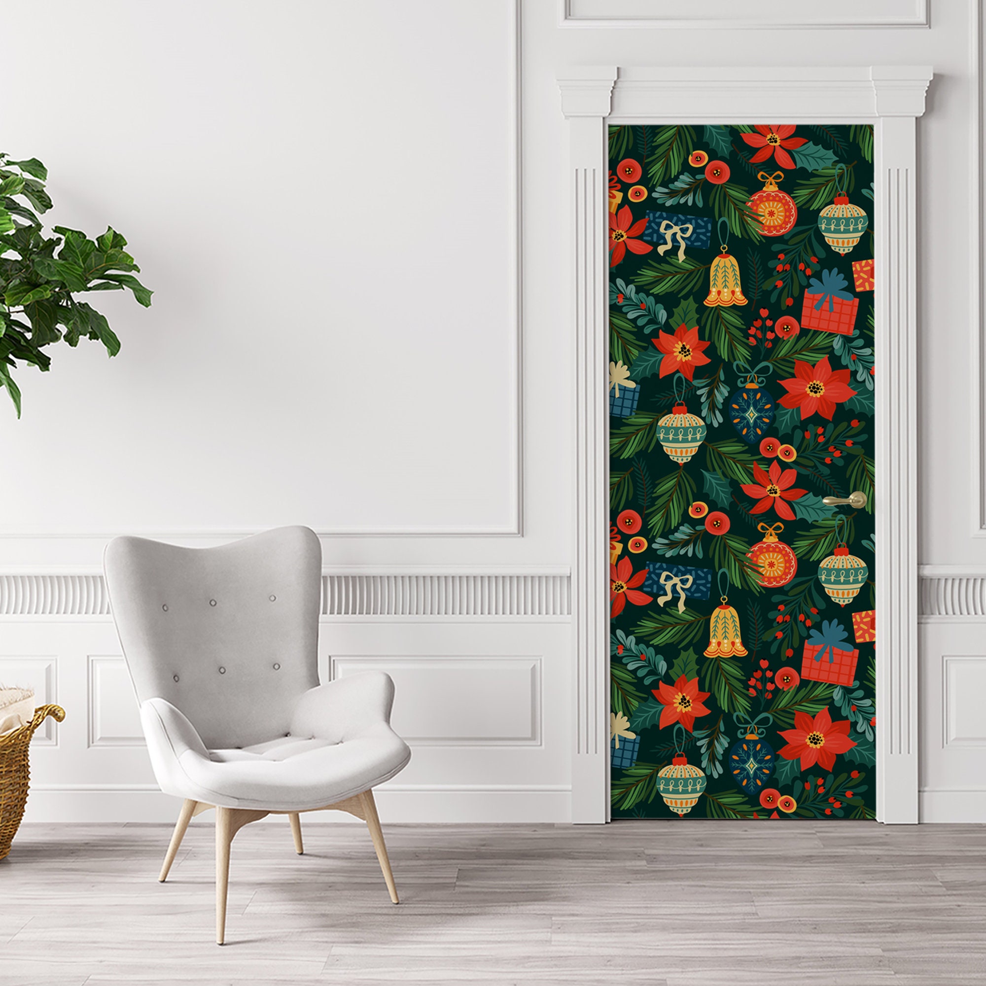 Trendy Natural Beauty Self-adhesive Door Stickers Designs 2023 | Shop ...