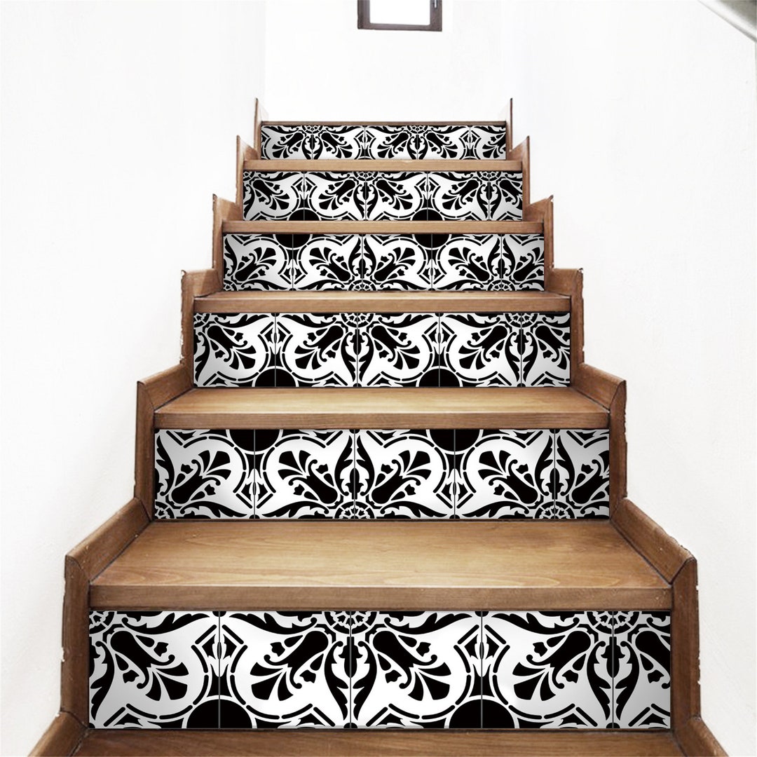 Walraime Stair Riser Decals Peel and Stick Removable Self Adhesive