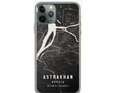 Astrakhan Russia City Map Case For iPhone 7 7 Plus, iPhone 8 8 Plus, iPhone X XR XS XS Max, iPhone 11 iPhone 11 Pro Max
