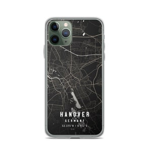 Hannover City Map Hülle für iPhone 14, iPhone 14+/Pro/Pro Max, iPhone 13, iPhone 13 Pro/Pro/Pro Max/Mini, iPhone 12/11/X