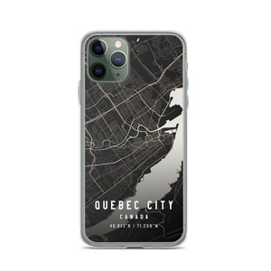 ケベックシティ ケベックシティ マップケース iPhone 14、iPhone 14+/Pro/Pro Max、iPhone 13、iPhone 13 Pro/Pro Max/Mini、iPhone 12/11/X用
