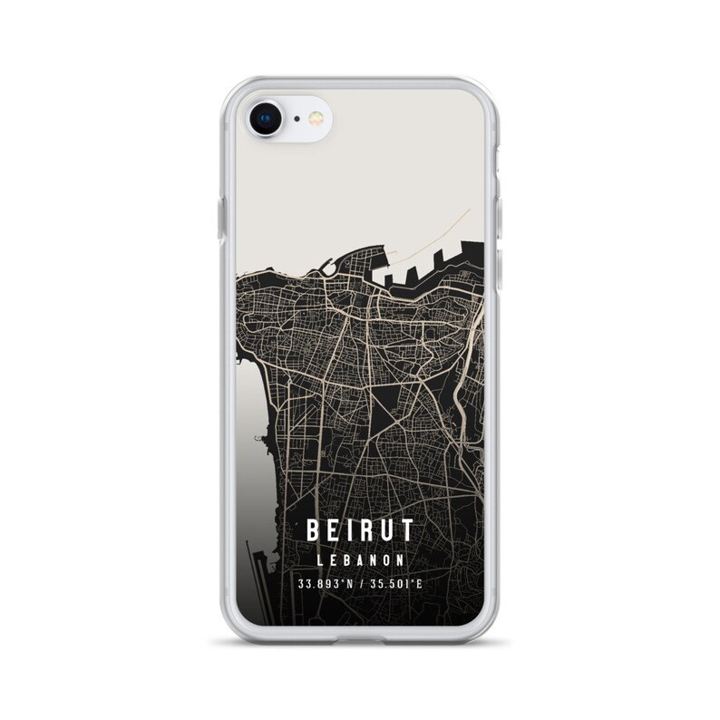 Beirut Lebanon City Map Case for Iphone 14 Iphone 14 Etsy