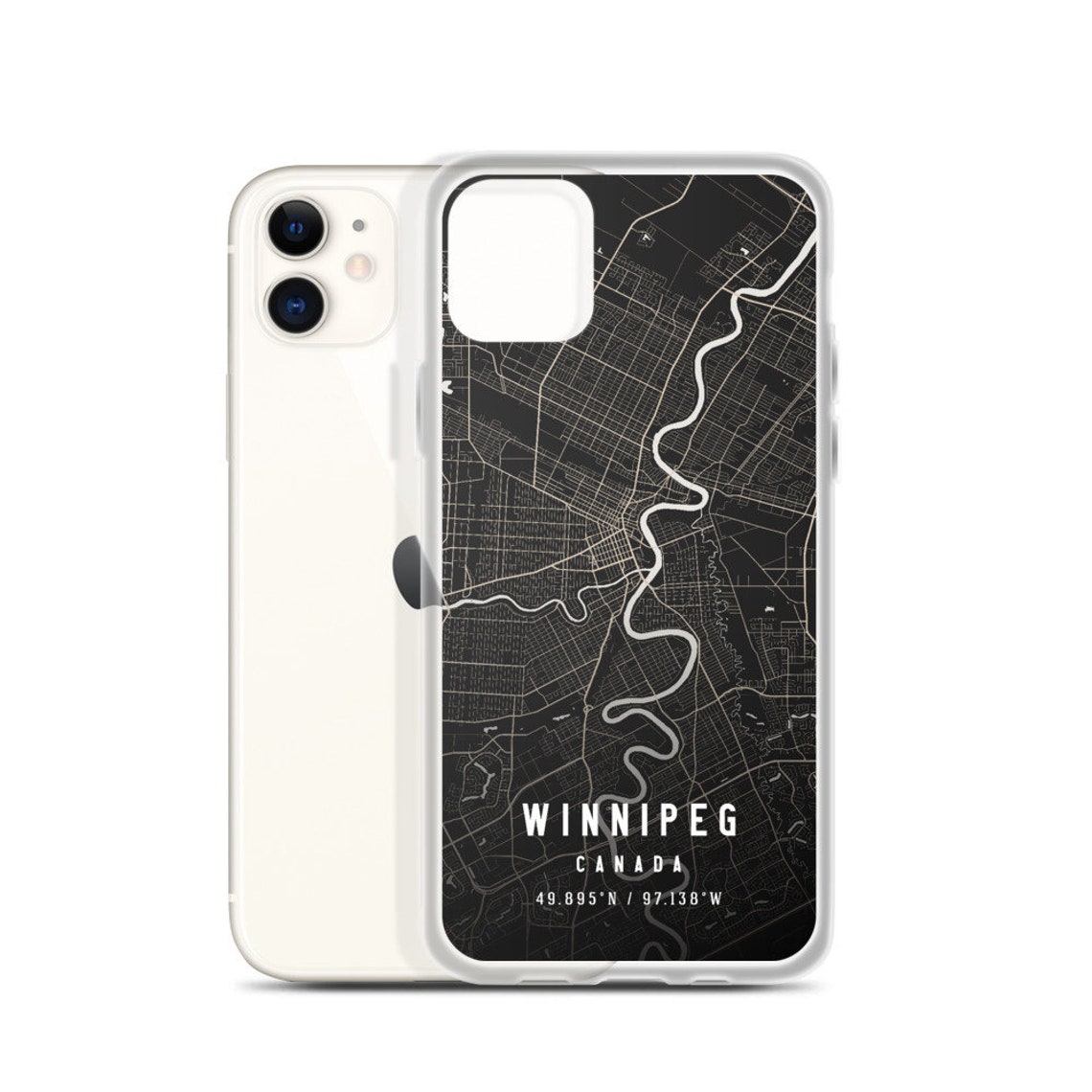 Winnipeg Manitoba City Map Case for Iphone 12 Iphone 12 Etsy