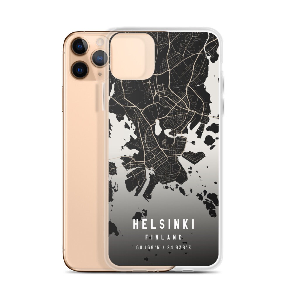 Helsinki Finland City Map Case For Iphone 12 Iphone 12 Etsy