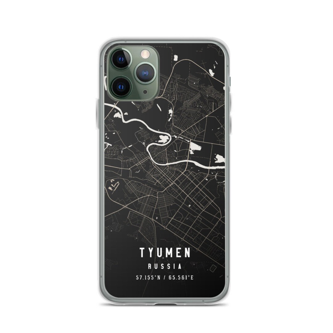 Tyumen Russia City Map Case for iPhone 14, iPhone 14 Plus/pro/pro Max ...