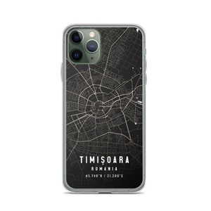 Timișoara Rumänien Stadtplan Hülle für iPhone 14, iPhone 14+/Pro/Pro Max, iPhone 13, iPhone 13 Pro/Pro/Pro Max/Mini, iPhone 12/11/X
