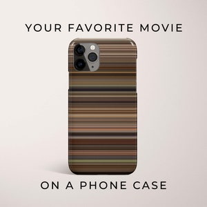 Custom Movie Phone Case / Film Color DNA / Movie Barcode / Gift for Film Buffs / Movie Art / Movie DNA / Personalized Gift / iPhone 15 Case