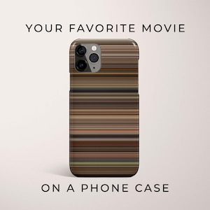 Custom Movie Phone Case / Film Color DNA / Movie Barcode / Gift for Film Buffs / Movie Art / Movie DNA / Personalized Gift / iPhone 15 Case