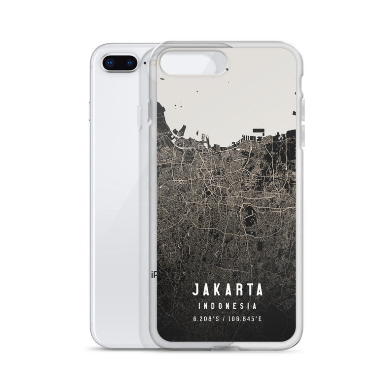 Jakarta Indonesia City Map Case for Iphone 12 Iphone 12 Etsy