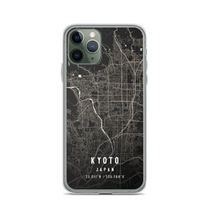 Kyoto Japan Stadtplan Hülle für iPhone 14, iPhone 14+/Pro/Pro Max, iPhone 13, iPhone 13 Pro/Pro/Pro Max/Mini, iPhone 12/11/X