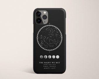 Custom Star Map, Constellation Map, Personalized Night Sky Print, Star Print, iPhone 16 Case, Gift for Her, Birthday Gift, Anniversary Gift