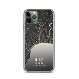 Schöne Frankreich Stadtplan Hülle für iPhone 14, iPhone 14+/Pro/Pro Max, iPhone 13, iPhone 13 Pro/Pro/Pro Max/Mini, iPhone 12/11/X