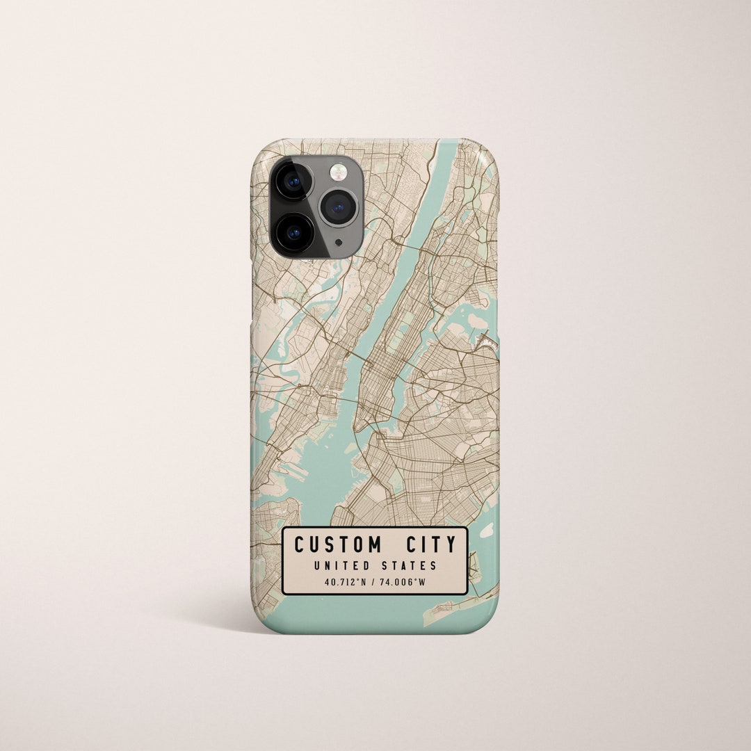 Ios Map Front Cover Custom City Map Phone Case iPhone 17, iPhone 16 Pro Max/pro, iPhone 15 ...
