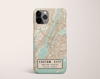 Custom City Map Phone case iPhone 16, iPhone 16 Pro Max/Pro, iPhone 15/Pro/Pro Max, iPhone 14, Samsung Galaxy S24/S23, Google Pixel 9 Pro/8