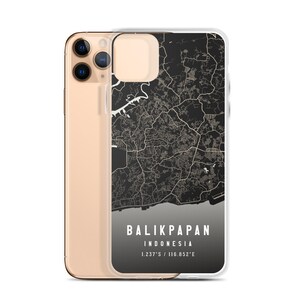 Balikpapan Indonesia City Map Case for iPhone 14, iPhone 14 Plus/pro ...