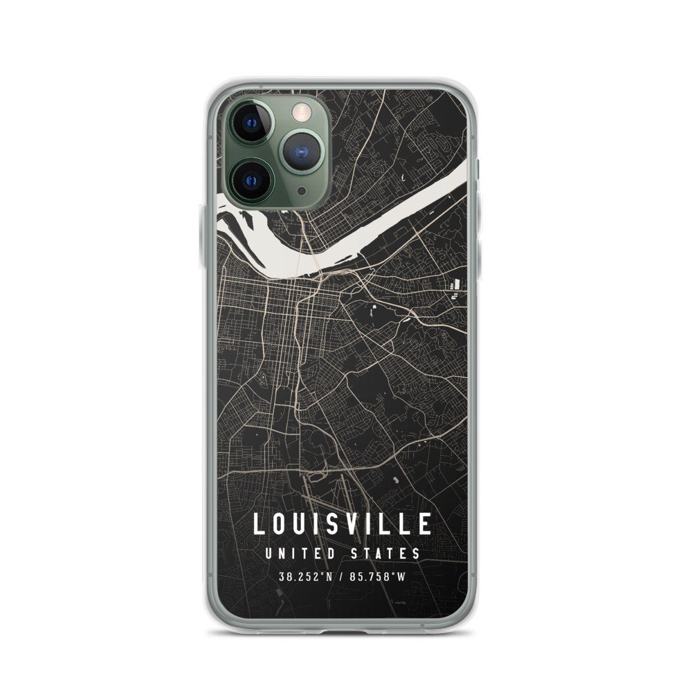 Louisville Kentucky City Map Case for iPhone 14 iPhone 14 