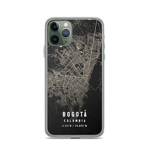 Bogotá Kolumbien Stadtplan Hülle für iPhone 14, iPhone 14+/Pro/Pro Max, iPhone 13, iPhone 13 Pro/Pro/Pro Max/Mini, iPhone 12/11/X