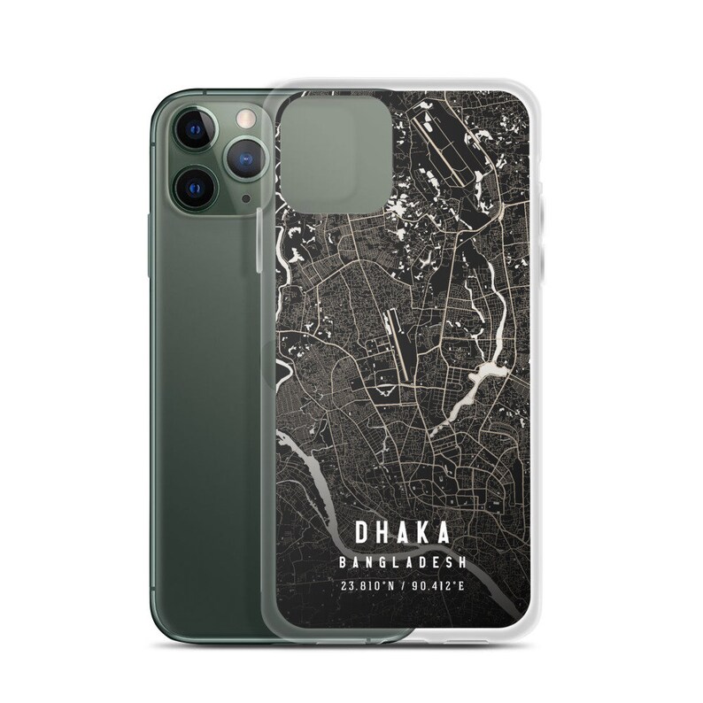 Dhaka Bangladesh City Map Case for Iphone 12 Iphone 12 | Etsy