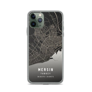 Mersin Türkei Stadtplan Hülle für iPhone 14, iPhone 14+/Pro/Pro Max, iPhone 13, iPhone 13 Pro/Pro/Pro Max/Mini, iPhone 12/11/X