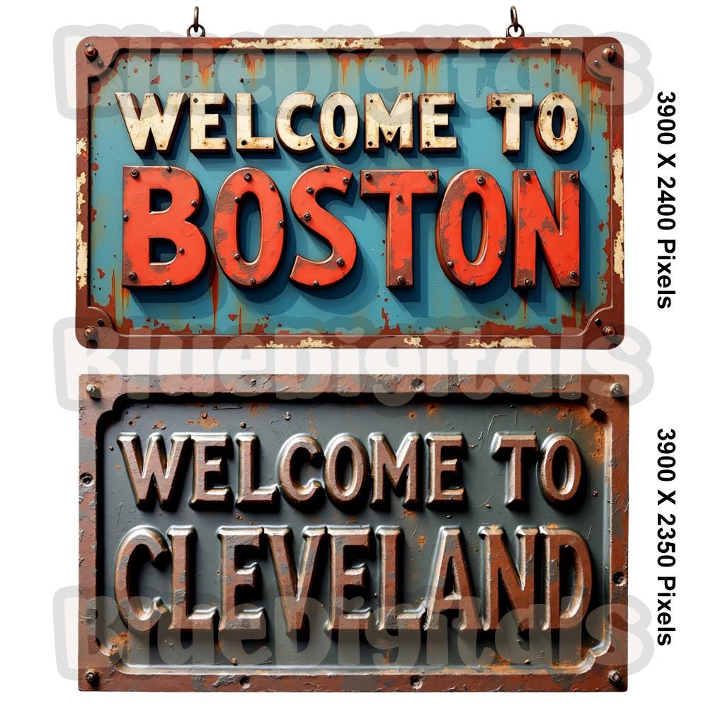 Welcome Signs Png Clipart, Oil Paint Welcome Clipart, Set of 20, Rusty ...