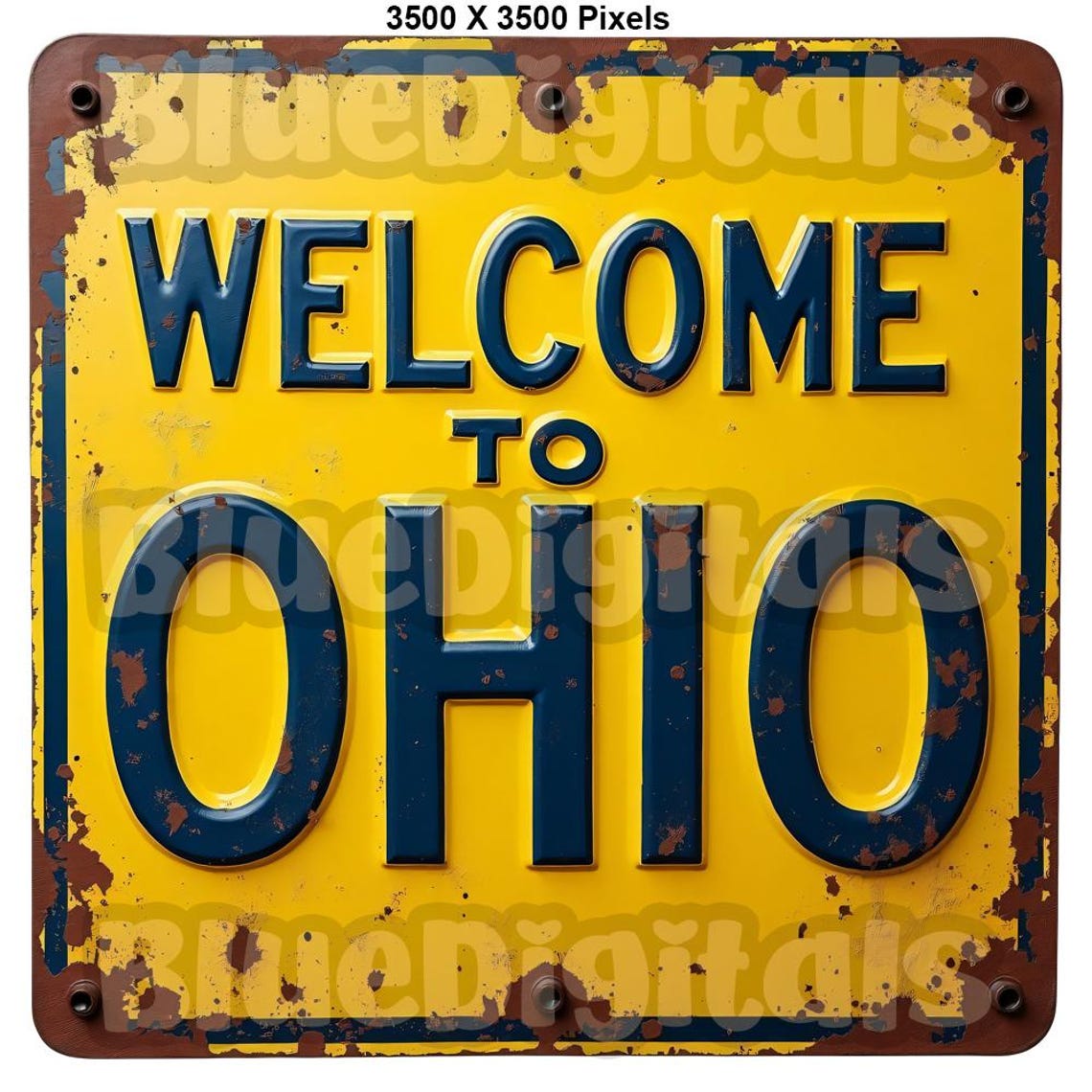 Welcome Signs Png Clipart, Oil Paint Welcome Clipart, Set of 20, Rusty ...