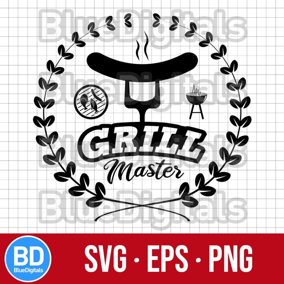 Grill Master SVG Logo Grill Master Vector EPS Symbol BBQ Png Logo